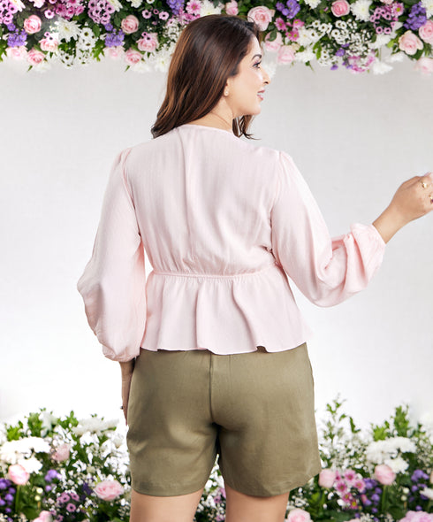Elasticated Waist Band Linen Short